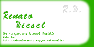 renato wiesel business card